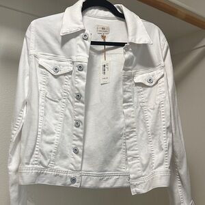 AG Adriano Goldschmied Classic White Jean Jacket